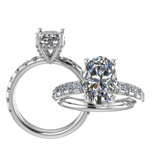 3 CT oval solitaire