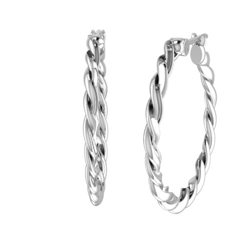 Twisted Hoop Earring