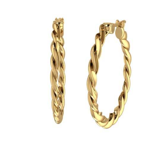 Twisted Hoop Earring