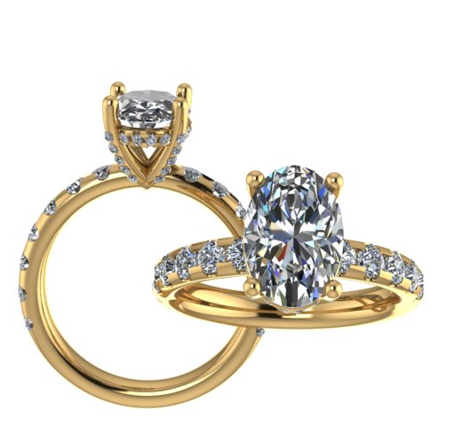 3 CT oval solitaire